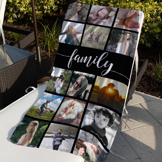 Family Photo Collage Beach Towel (Creator Uploaded)
