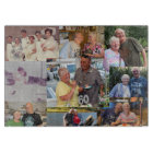 Family Photo Collage Cutting Board med size