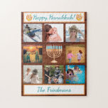 Family Photo Collage Hanukkah Gift Keepsake Jigsaw Puzzle<br><div class="desc">From the Charm Design Studio: This is a great and unique idea for a Hanukkah gift -- a puzzle with the family's photo's - - easily personalized with favourite photos and enjoyed forever as a keepsake. This is sized for an 11x14 inch puzzle. Any questions or variations please contact us...</div>