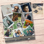 Family Photo Collage Jigsaw Puzzle<br><div class="desc">Custom photo jigsaw puzzle with 11 of your favourite pictures. The photo template is set up to display your photos in a square instagram style format. It's always the small pieces that make the big picture! Turn favourite memories, designs, and quotes into a great game by making your own puzzle....</div>