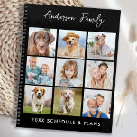 Family Photo Collage Personalized Name 2023 Planner<br><div class="desc">Custom photo collage calendar planner. Keep all your appointments and schedule handy with our fun photo planner that has 9 photos to personalize and name. This trendy photo collage planner is perfect for work schedule, kids school events, family appointments, and your favourite pets dog schedule. Design is on front and...</div>
