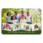Family Photo Collage w Zigzag Photo Strip Green