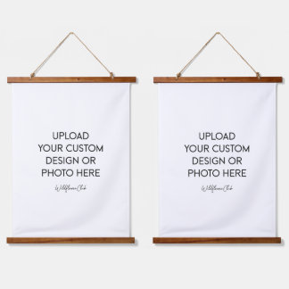 Family Photo Custom Wood Topped Wall Tapestry