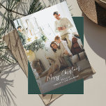 Family Photo Elegant Christmas Holiday Card<br><div class="desc">Cherish your family's precious moments this Christmas holiday season with our custom photo Christmas card. This unique greeting card showcases a favourite family photograph. Personalize it your most treasured snapshot, from candid moment to posed portrait. Add a personalized message to make your seasonal greetings even more special. This one-of-a-kind card...</div>