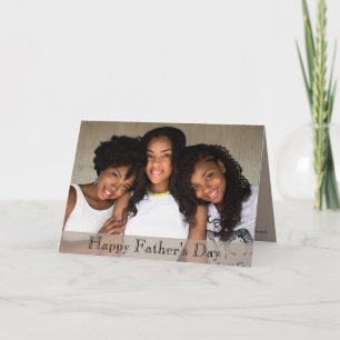 Family Photo Fathers Day Card