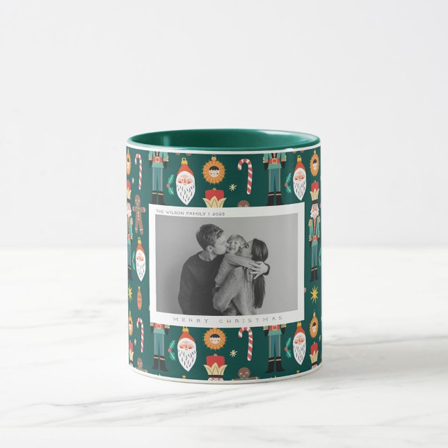 Family Photo gift  Coloured Noel Christmas Mug (Creator Uploaded)