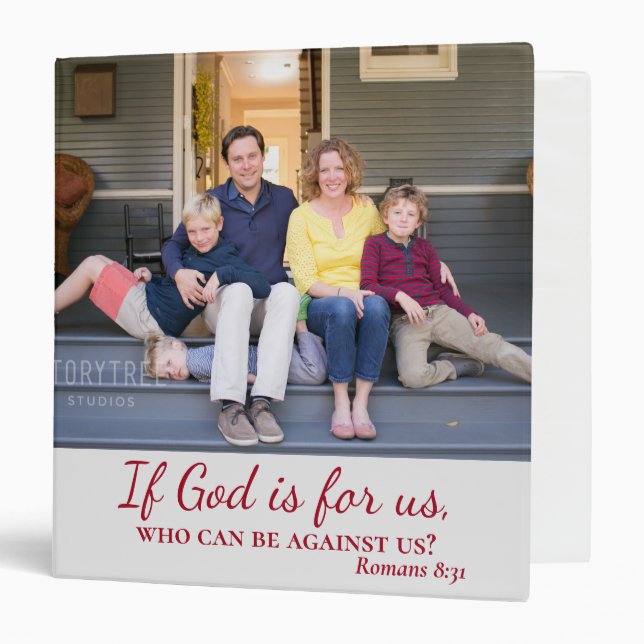 Family Photo God is for us  Binder (Front/Inside)