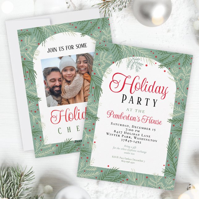 Family Photo Holiday Party Invitation (Creator Uploaded)