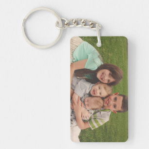 Family Photo Keepsake Keychain