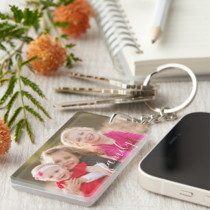 Family Photo Keychain