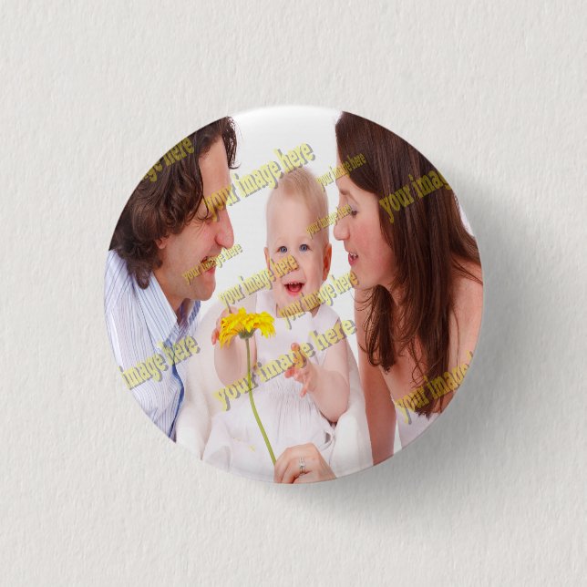 FAMILY Photo ✨ Lovely Custom  1 Inch Round Button (Front)