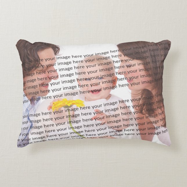 FAMILY Photo ✨ Lovely Custom  Accent Pillow (Front)