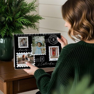 Family Photo Memories Fun Delivery Postage Stamps Calendar