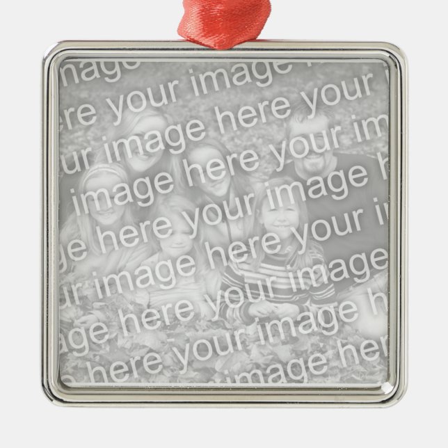 Family Photo Memories Metal Ornament (Front)