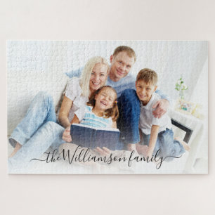 Family Photo Memories Personalized Custom Keepsake Jigsaw Puzzle