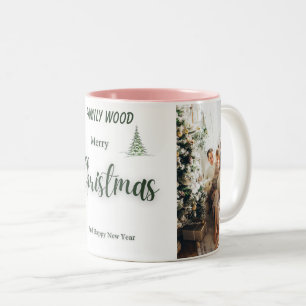 family photo  merry christmas happy new year Mug