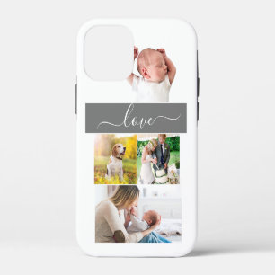Family Photo Mom Memories Love Script Custom iPhone 12 Mini Case