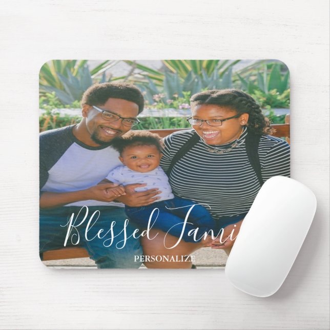 Family Photo Mouse Pad (With Mouse)