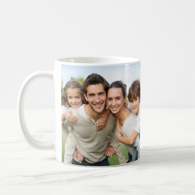 Family Photo Names Mug (Left)