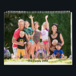 Family Photo Personalize It Custom Holiday Calendar<br><div class="desc">Holiday calendar with family photos. Replace the photos with your own. Photos of the family are the Photography © Storytree Studios,  Stanford,  CA These photos are free to use as a sample and given permission for Zazzle shopkeepers.</div>