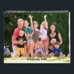Family Photo Personalize It Custom Holiday Calendar<br><div class="desc">Holiday calendar with family photos. Replace the photos with your own. Photos of the family are the Photography © Storytree Studios,  Stanford,  CA These photos are free to use as a sample and given permission for Zazzle shopkeepers.</div>