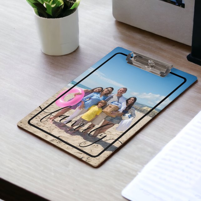 Family Photo Personalized Custom Clipboard (Family Photo Personalized Custom Clipboards from Ricaso. Add a photo to front and back)