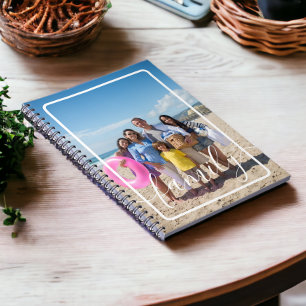 Family Photo Personalized Custom Notebook