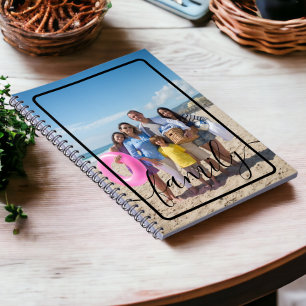 Family Photo Personalized Custom Notebook