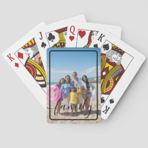 Family Photo Personalized Custom Playing Cards