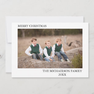Family Photo Personalized Holiday Card