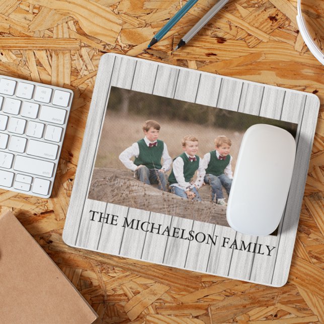 Family Photo Personalized Mouse Pad (Creator Uploaded)