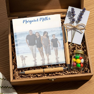 Family photo personalized notepad