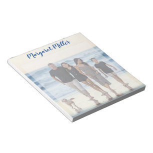 Family photo personalized notepad