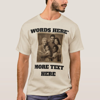 Family Photo, Personalized Shirt, Custom T-Shirt T