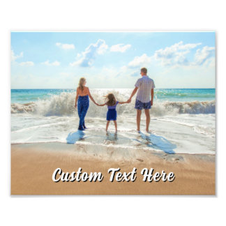 Family Photo Photo Print Custom Text and Photos
