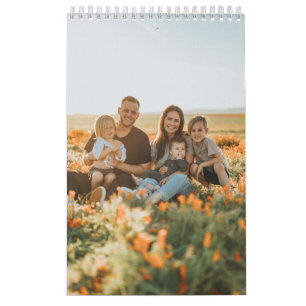 Family Photo Pictures 2025 Calendar 12 Month