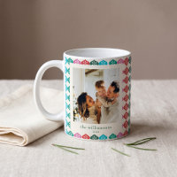 Family Photo Retro Atomic Snowflake Christmas