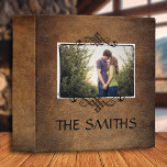 Family Photo Scrapbook Album Binder<br><div class="desc">Picture your family photos kept nice and neatly in this beautiful 3 ring binder.  Leather look (photo); personalize with your name and upload your picture!
Keepsake memorabilia.</div>