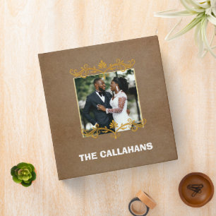 Family Photo Scrapbook Album•Celestia Brown Binder