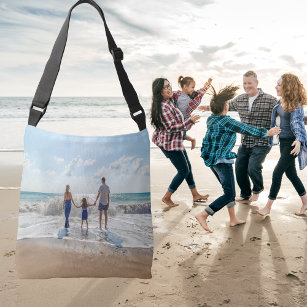 Family photo summer beach cruise vacation crossbody bag
