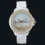 Family photo text watch white<br><div class="desc">Add your own favourite photo from a summer vacation, travel, kids, girlfriend/boyfriend or pet. White numbers. Template for your text, white letters. A great gift or keepsake from your travels or honeymoon.</div>