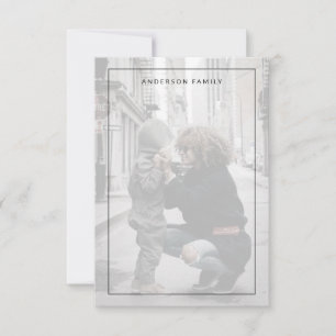 Family Photo Thank You Card