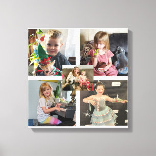 Family Photos Personalized Canvas Print
