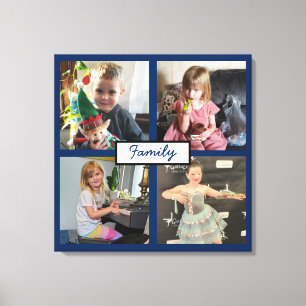 Family Photos Personalized Canvas Print