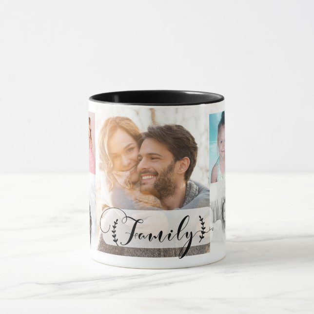 FAMILY Photos Photo Personalized Pictures Custom Mug (Center)