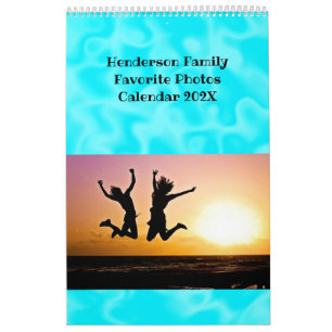 Family Photos Seashells and Beach Scenes  Calendar