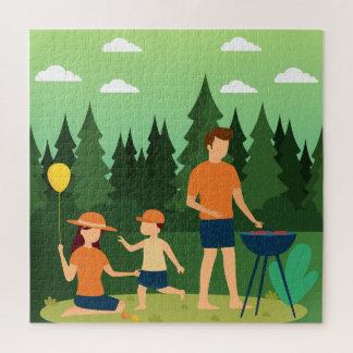 FAMILY PICNIC JIGSAW PUZZLE