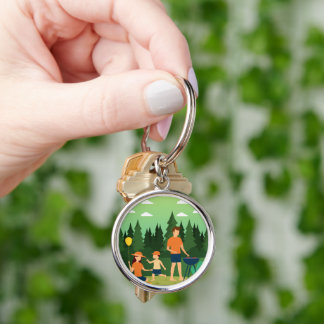 FAMILY PICNIC KEYCHAIN
