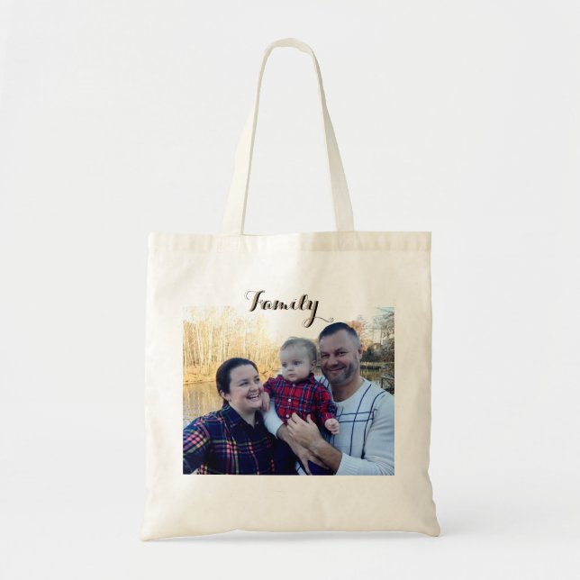 Family picture Personalized Tote (Front)