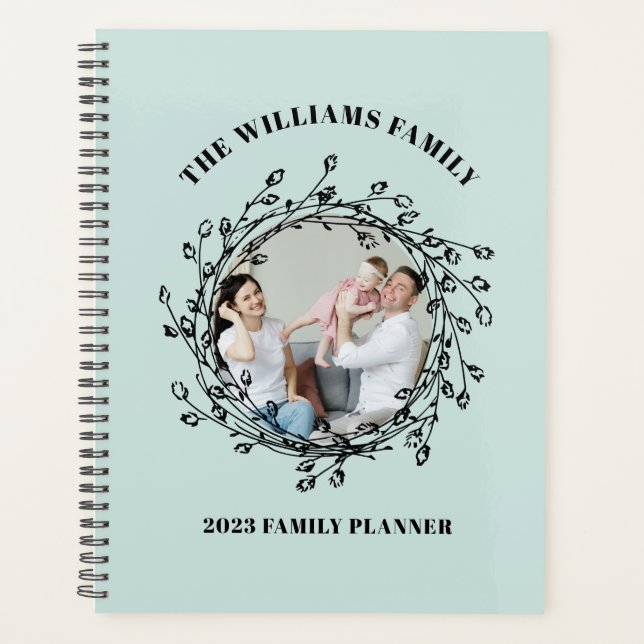 Family Planner Calendar Custom Photo (Front)